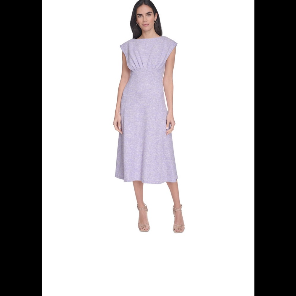Calvin Klein Women’s Tweed A- Line Midi Dress